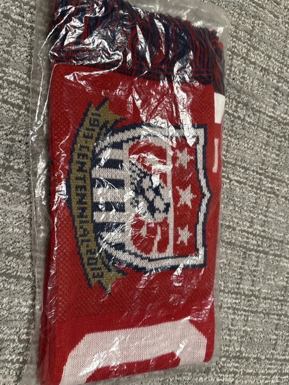 NEW 2013 USMNT Honduras Scarf USA US Soccer Centennial Proof Through The Night